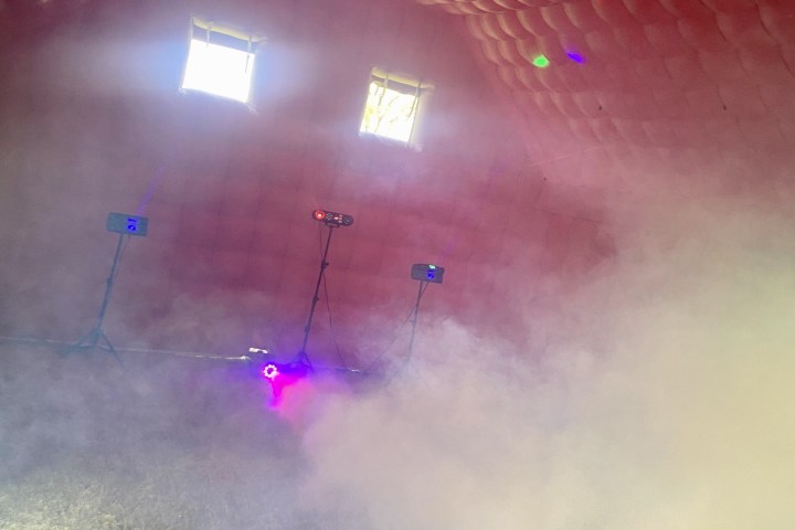 smoke coming out of it